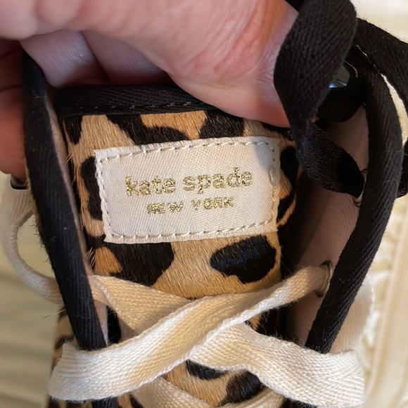 NWOT Kate Spade Keds Leopard Horsehair High Top Sneakers - Picture 9 of 12